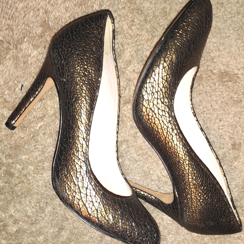 Clark Bronze Narrative Heels 520